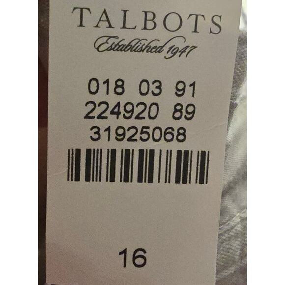 NWT, Talbots Women’s 100% Pure Irish Linen Skirt Beige, Size 16. - Picture 7 of 9